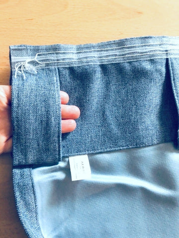 Fertigschal Verdunklungsstoff Jolie jeansblau 135x245cm