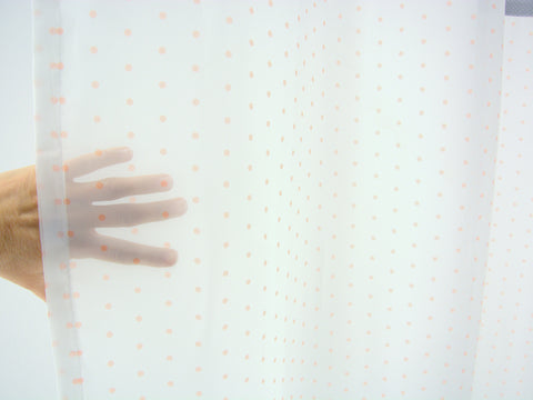Ösenschal mit Perlenbesatz apricot 140x245cm