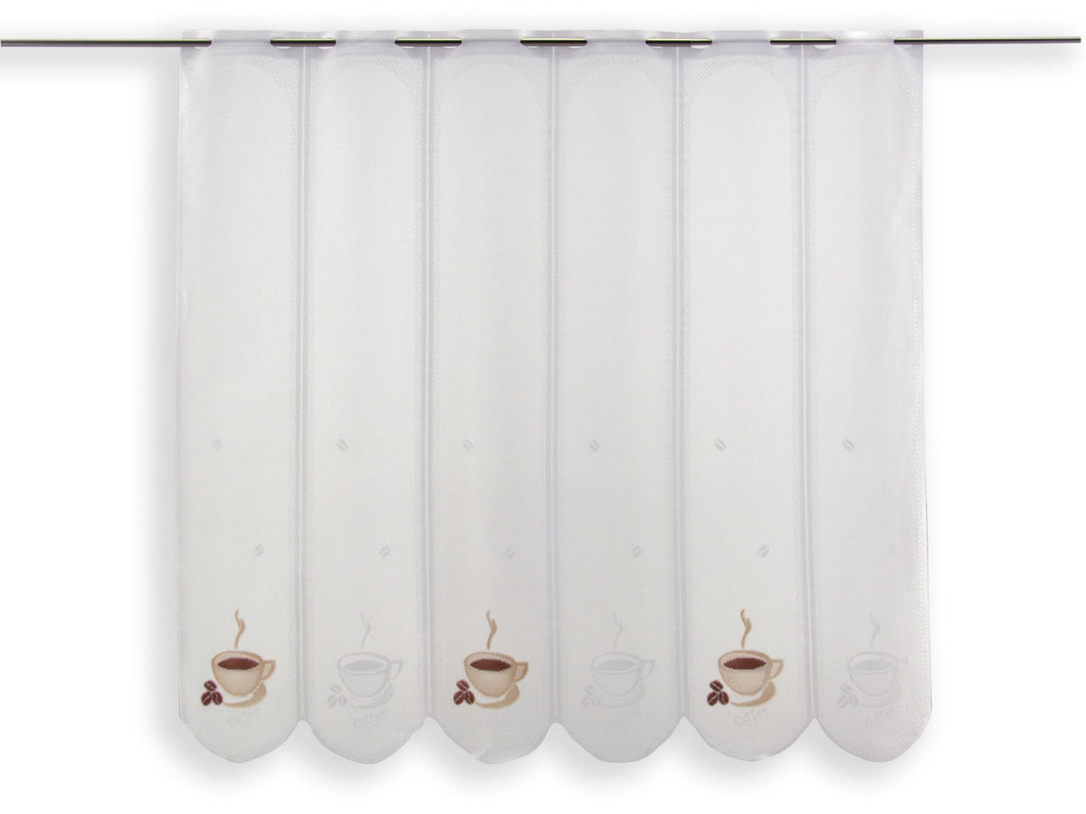 Scheibengardine Kaffee Tasse nach Maß