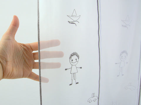 Scheibengardine Kinder nach Maß