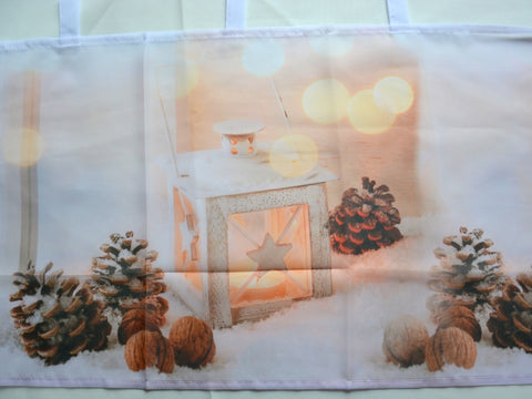 Cafehaus mit Schlaufen Laterne HxB 45x120cm