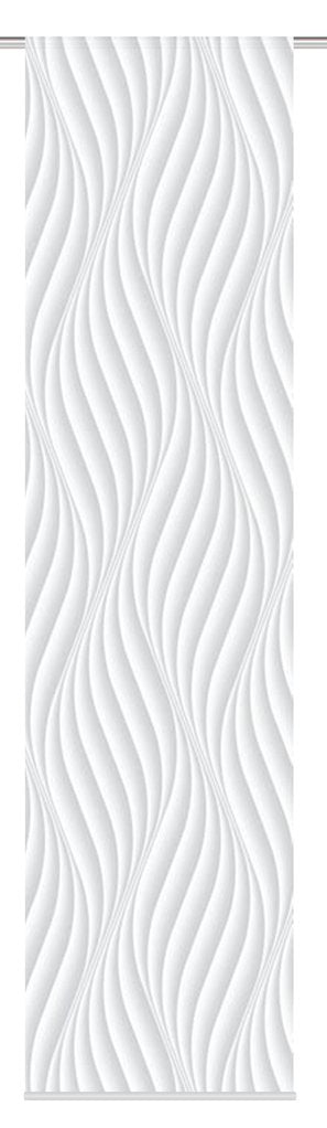 Flächenvorhang Wave grau BxH 60x245cm