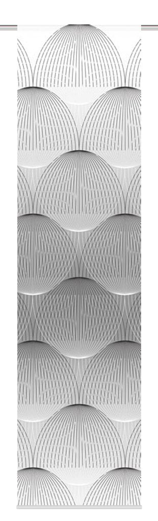 Flächenvorhang Benari grau BxH 60x245cm