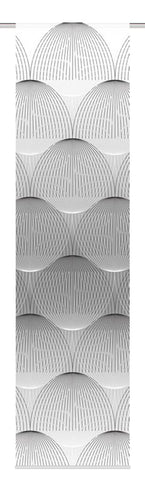 Flächenvorhang Benari grau BxH 60x245cm