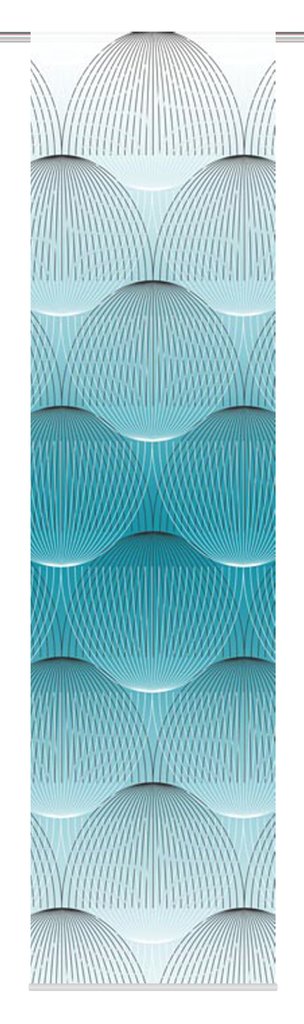 Flächenvorhang Benari petrol BxH 60x245cm