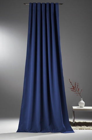 Verdunklungsvorhang Sopran U-Band blau und rot BxH 135x245 cm