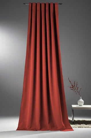 Verdunklungsvorhang Sopran U-Band blau und rot BxH 135x245 cm