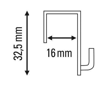 2er Set Klemmleiste Paneelwagen 60cm -  –  Clever-Kauf-24