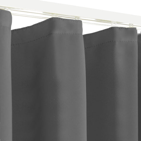Blackout Thermovorhang "Sopran" Verdunkelungsvorhang grau BxH 140x175/245cm