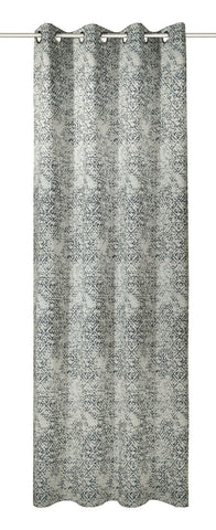 Ösenschal Ramon 135x245cm blau grau silber