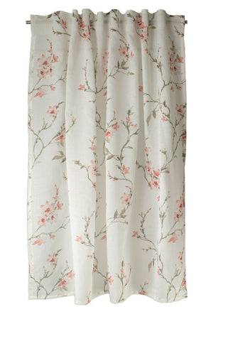 Schlaufenschal Blume apricot BxH 140x245cm offwhite 2557