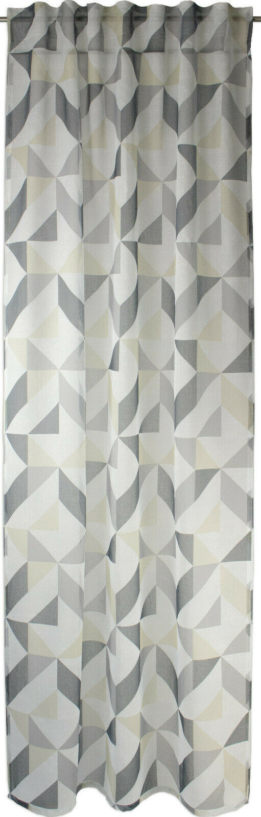 Schlaufenschal grau beige abstrakt BxH 140x245cm