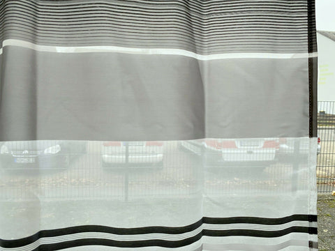 Schlaufenschal Iris Streifen schwarz/weiß BxH 140x245cm