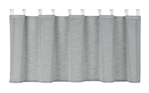 Design Schlaufen Scheibengardine grau kariert 4048
